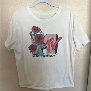 MTV White Graphic T-Shirt